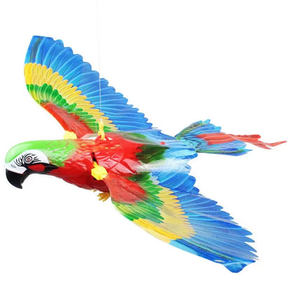 Silent Electric Parrot Toy for Cats | Hanging Flying Bird Teaser | Interactive Pet Training Supplies for Endless Fun